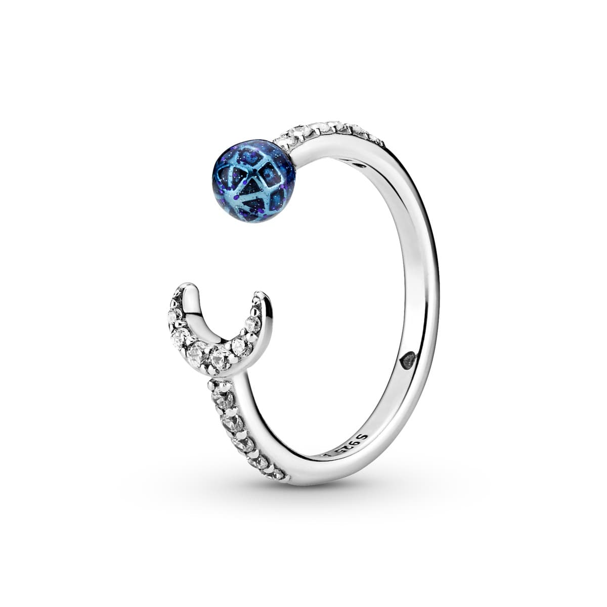 Pandora Blue Earth & Moon Open Ring 199238C01 199238 — photo 1 of 1