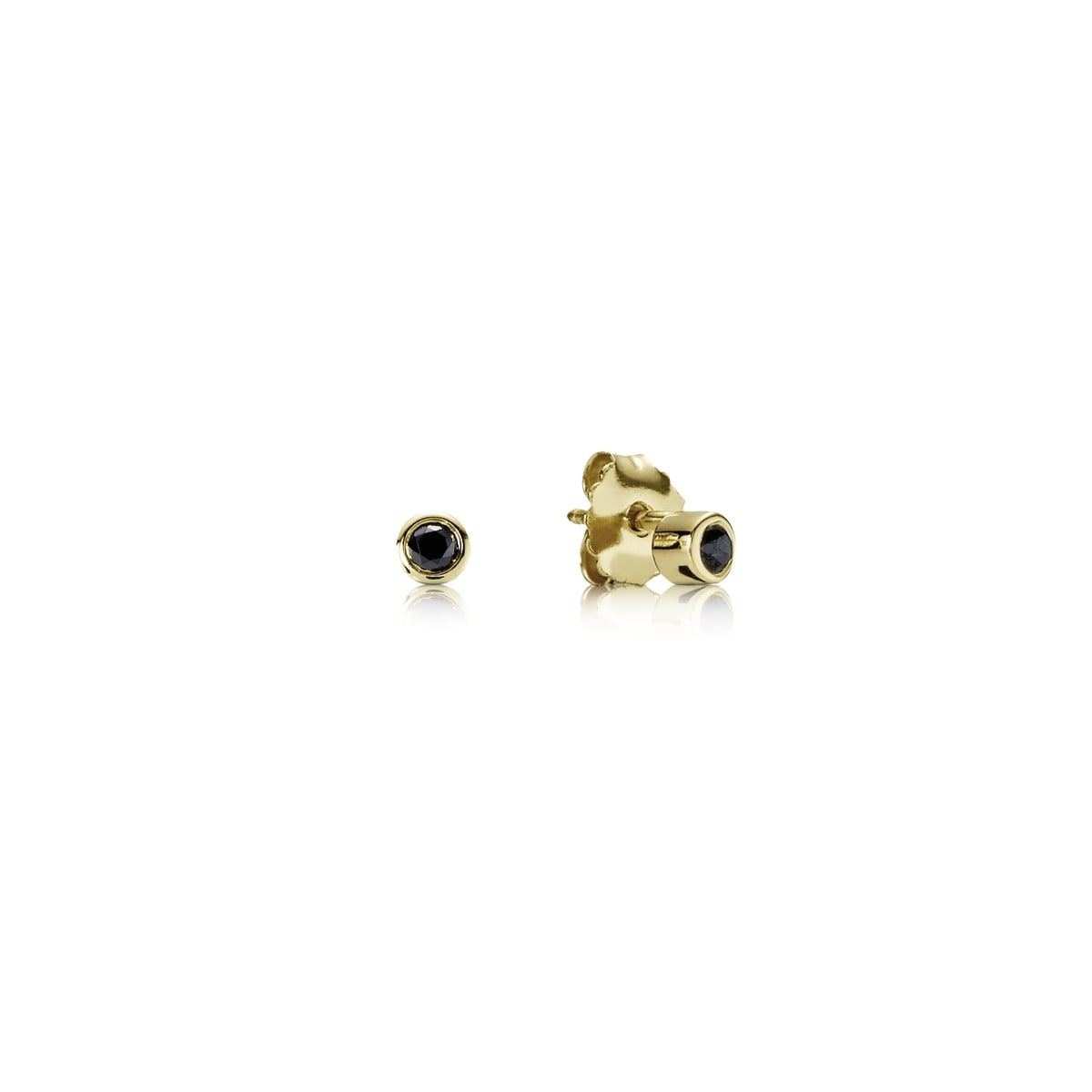 14k Gold and Diamond Stud Earrings (0.10 ct tw)