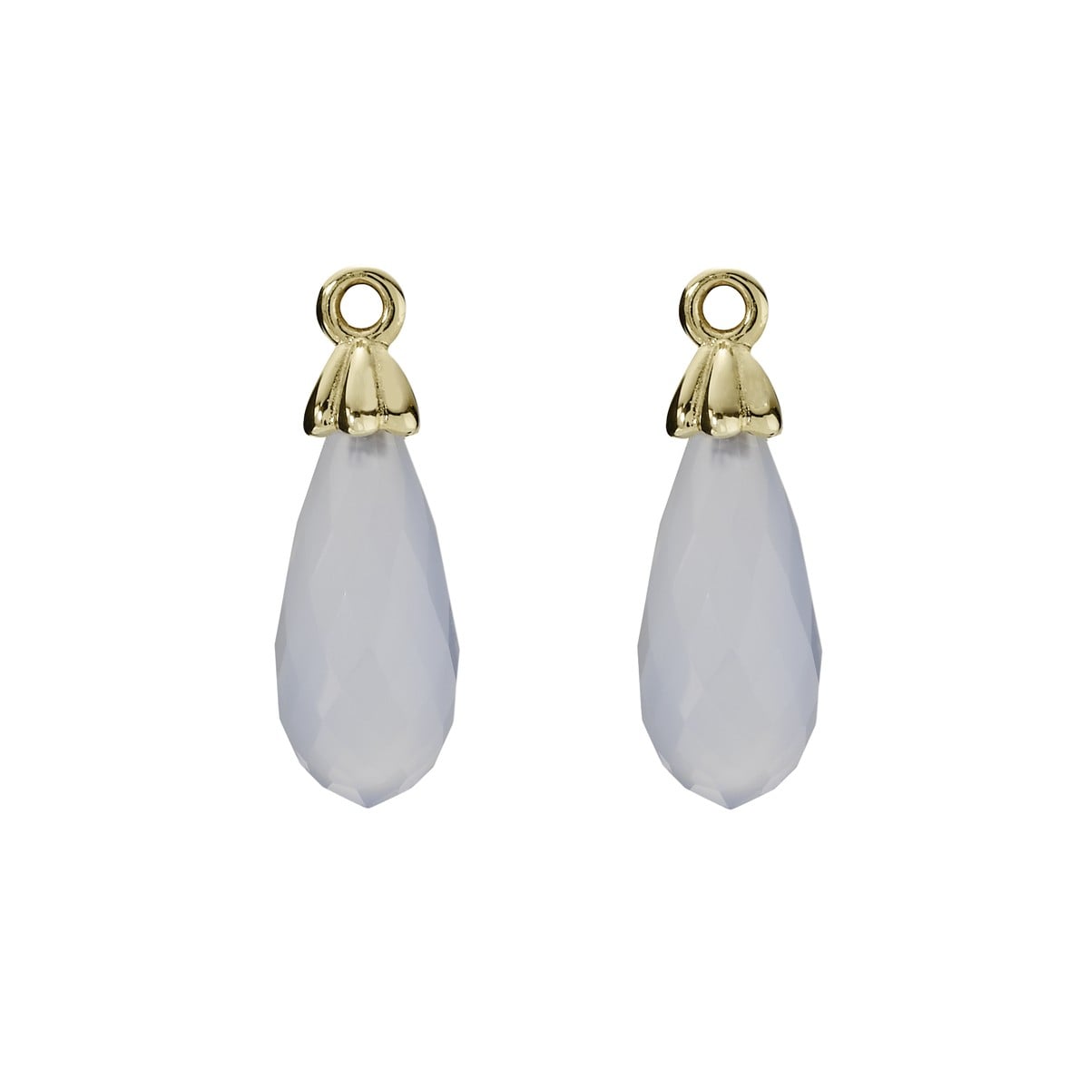 Gold and Chalcedony Pendant