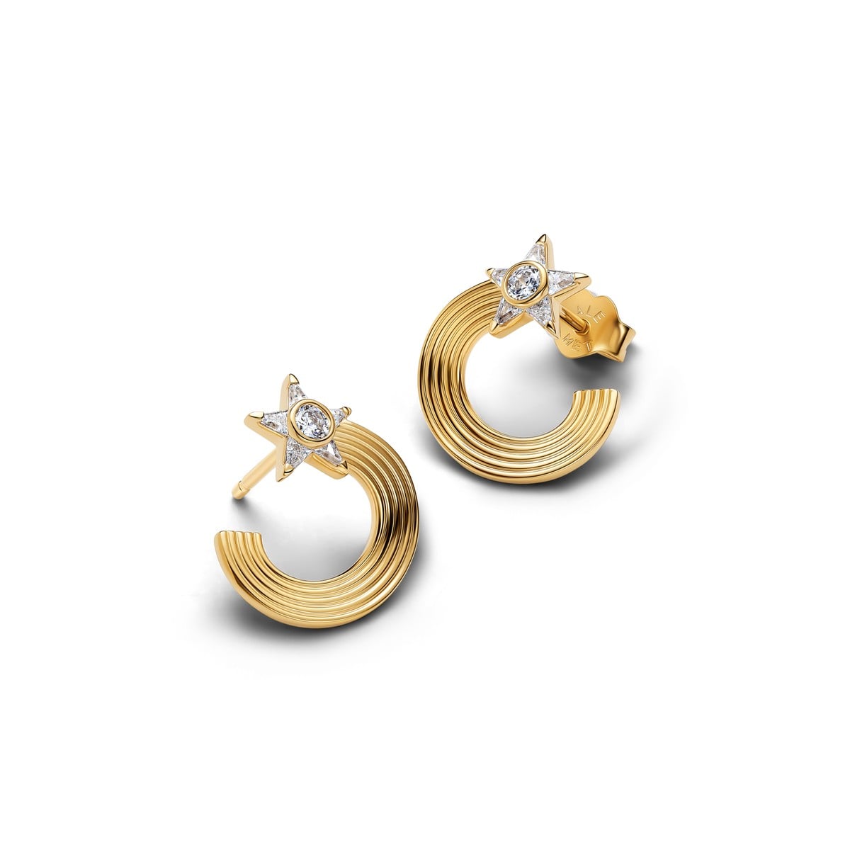 Sparkling Shooting Star Stud Earrings