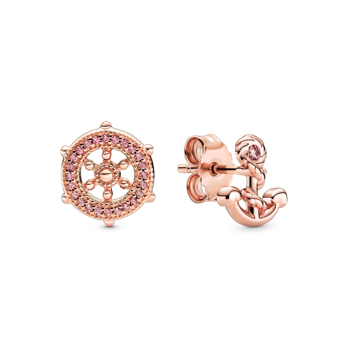 Helm & Anchor Stud Earrings