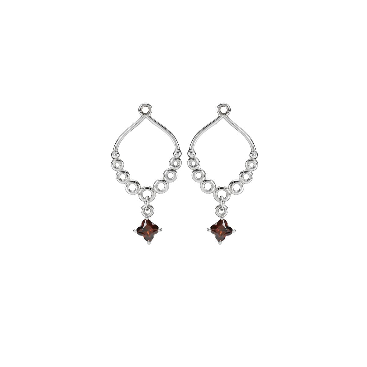 Pandora Sterling Silver Earring Pendant with Garnet 290635GR 290635 — photo 1 of 1