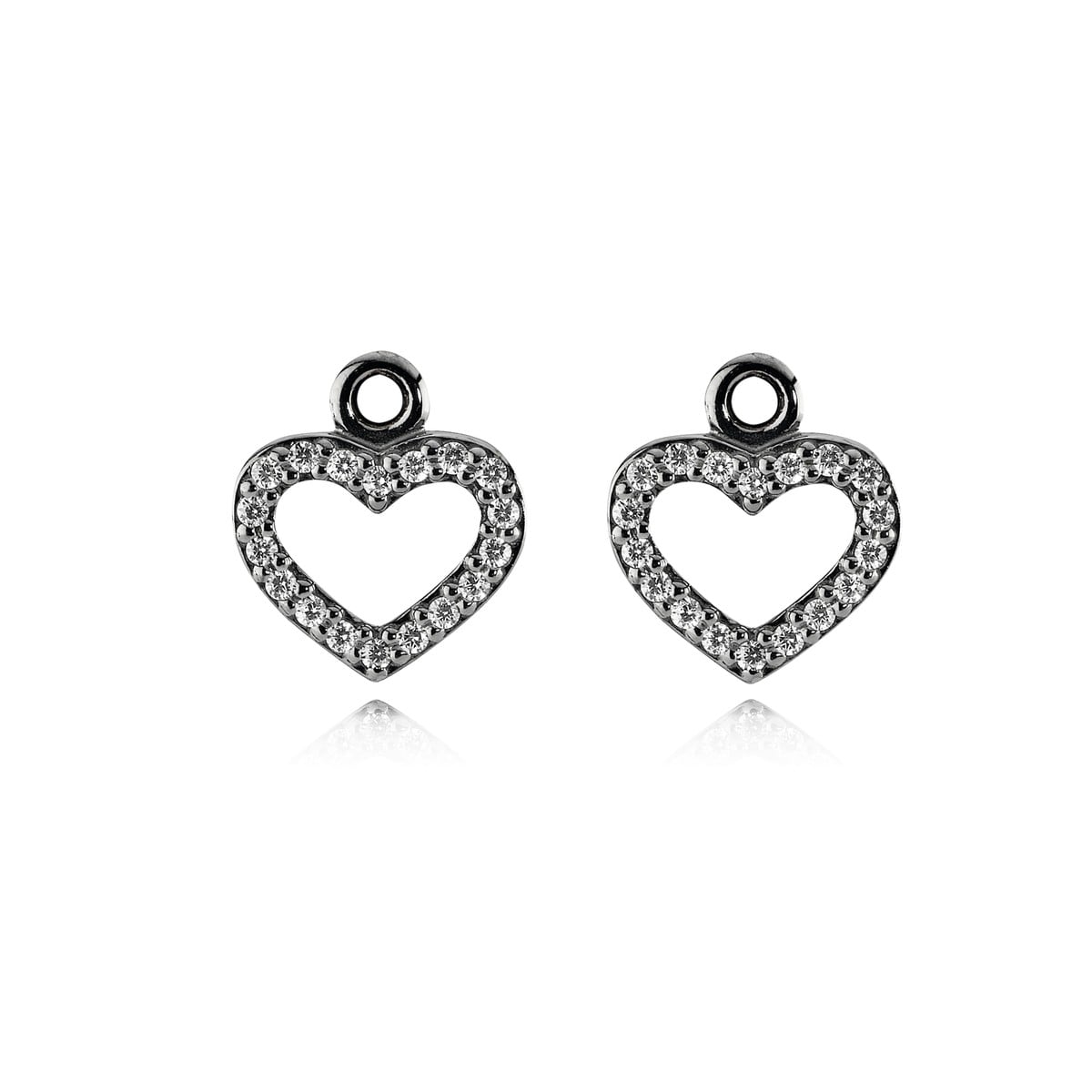 Black Rhodium Pendant Earring