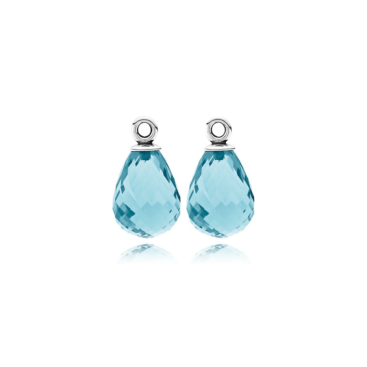 Fascinating Beauty Ice Blue Murano Glass