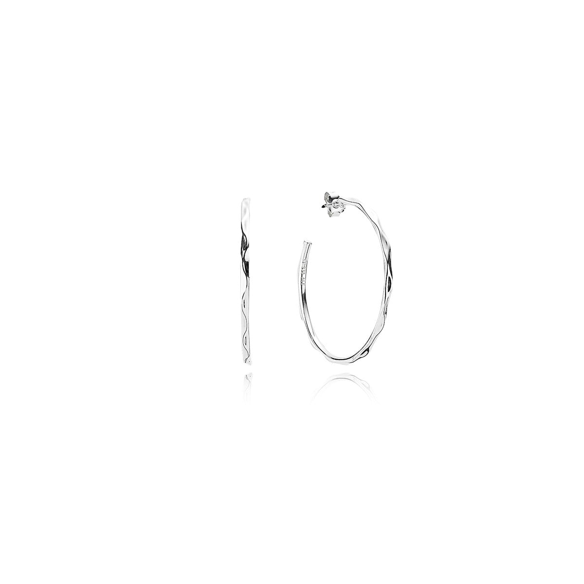 Ripple Hoop Earrings