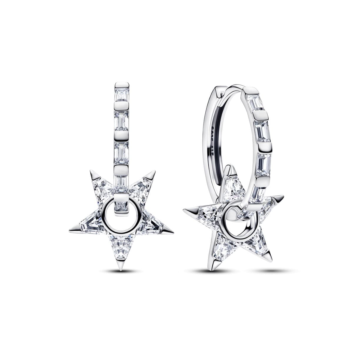 Pandora Sparkling Stella Openwork Hoop Earrings 295083C01 295083 — Foto 1 von 1