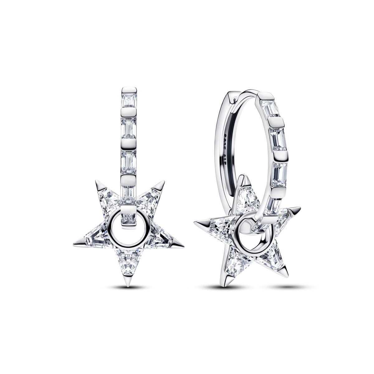 Stella Sparkling Openwork Hoop Earrings