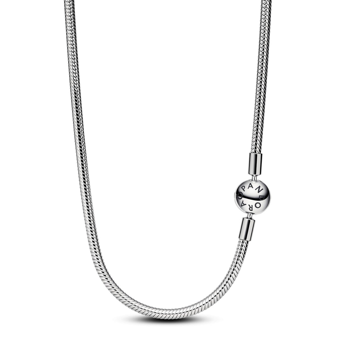Pandora Moments Platinum-plated Snake Chain Necklace