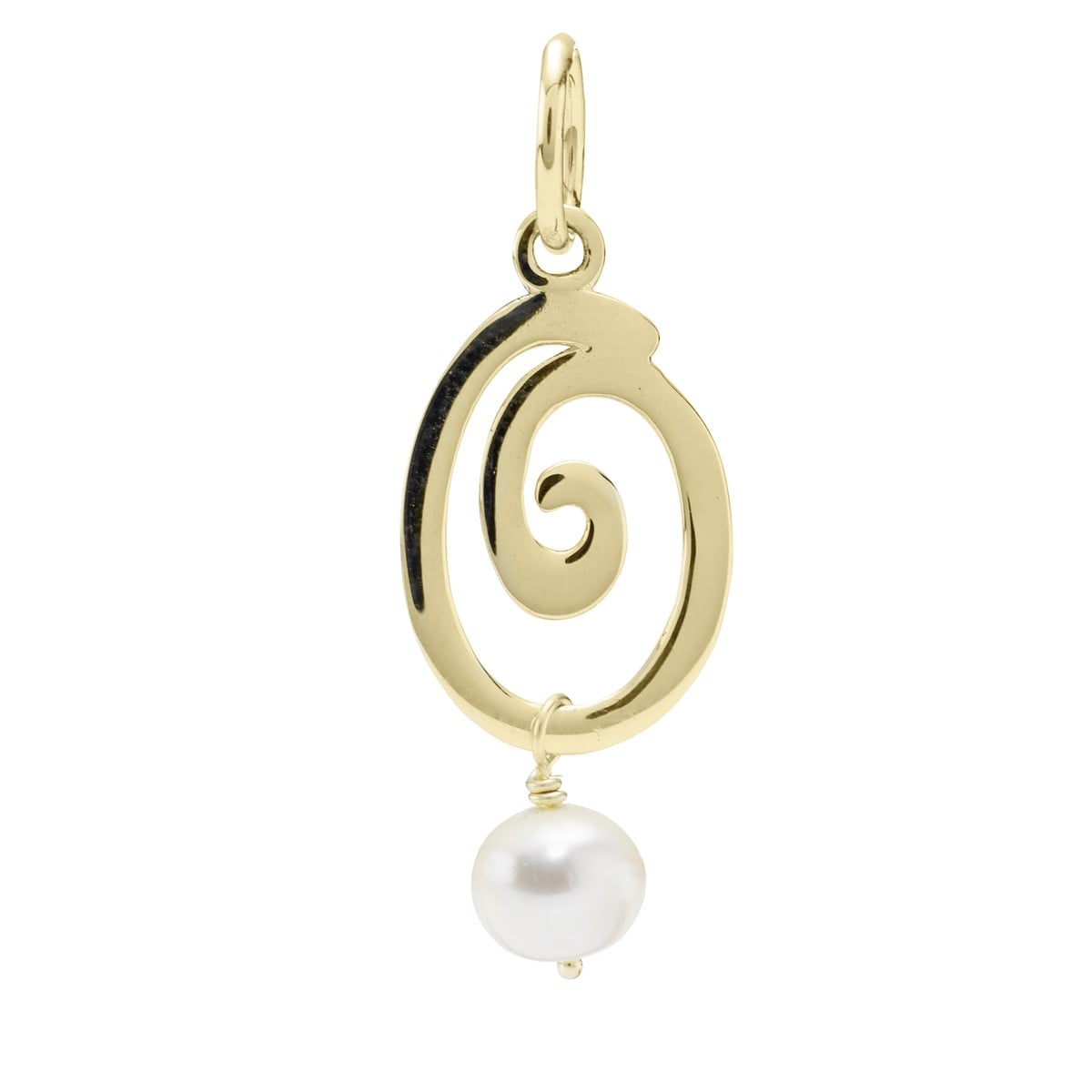 Gold pendant, pearl