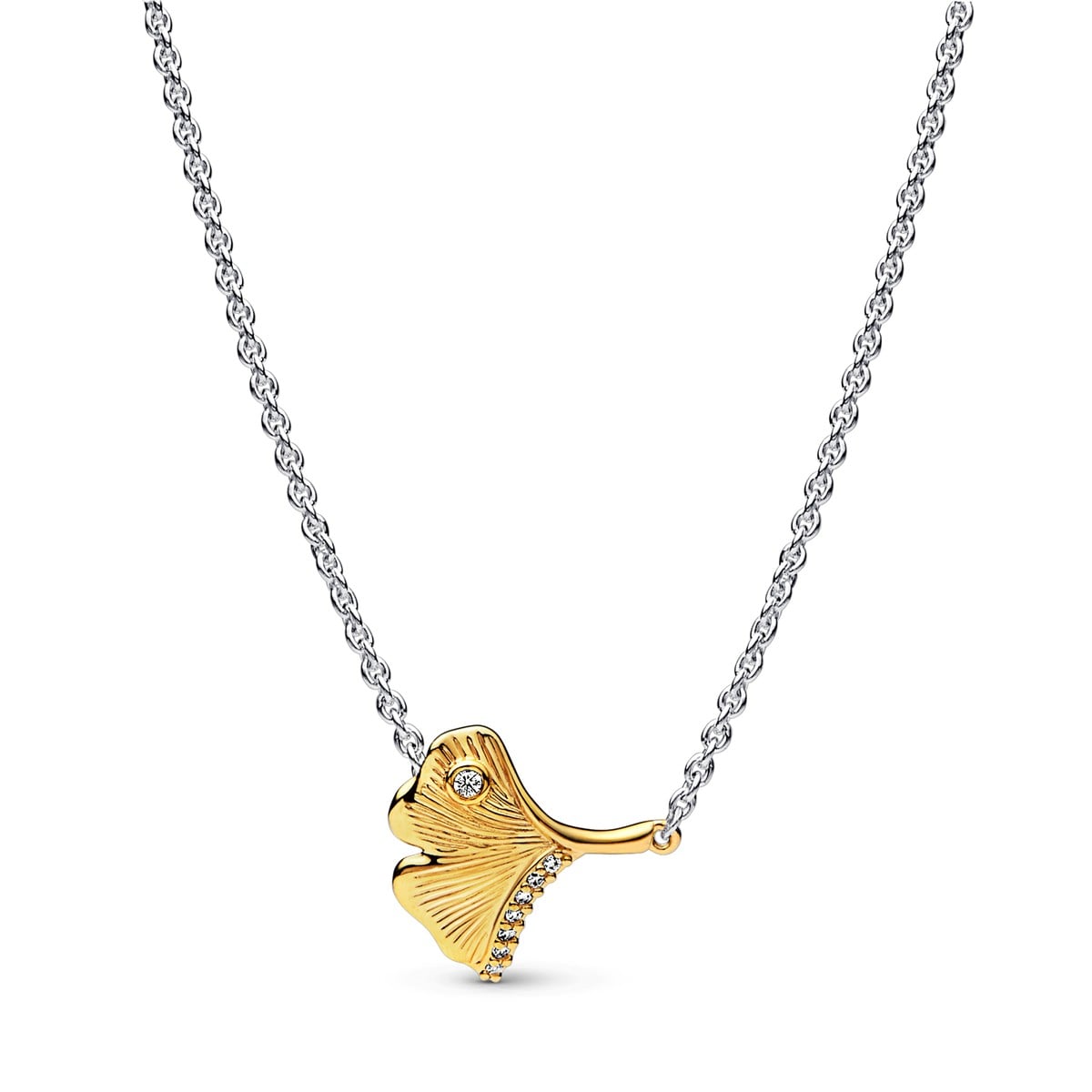 Ginkgo Leaf Pendant Necklace
