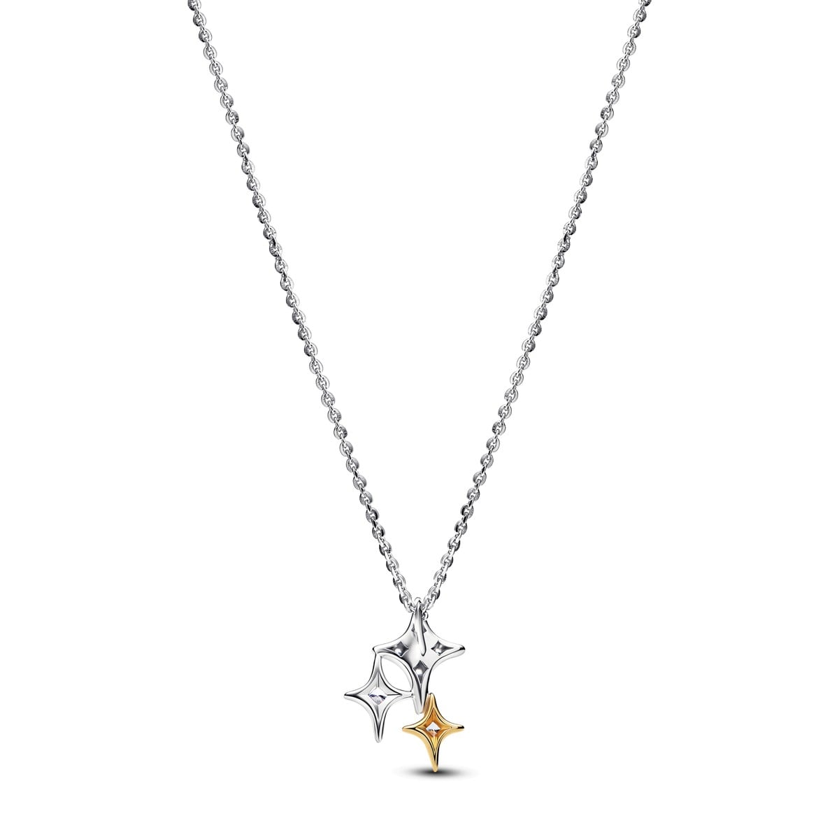 Triple Star Pendant Necklace