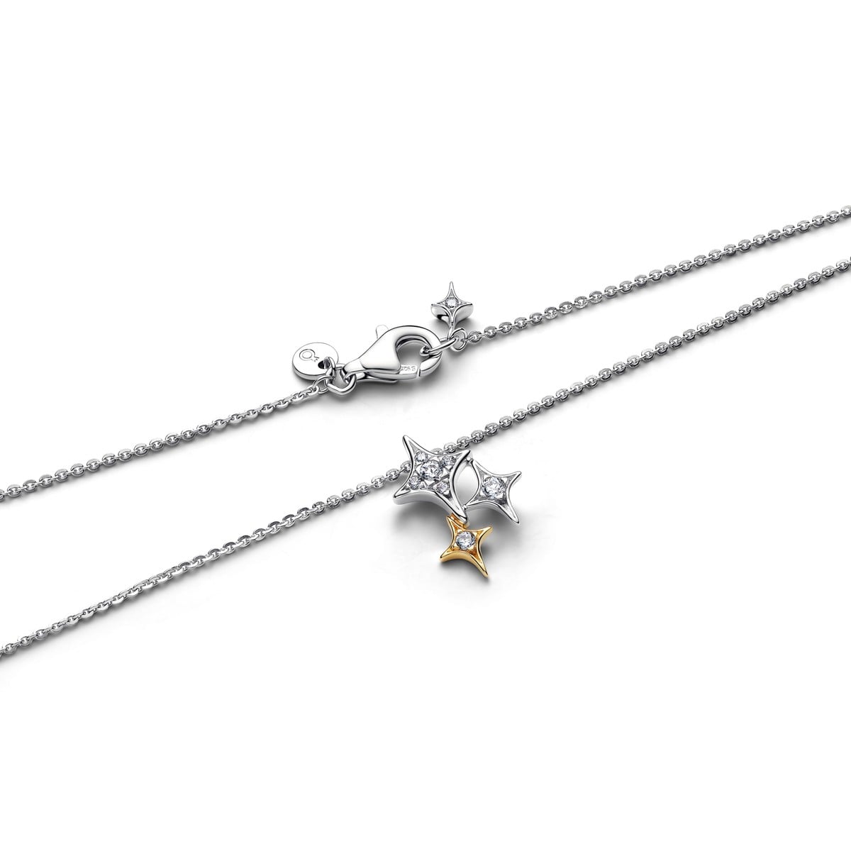Triple Star Pendant Necklace