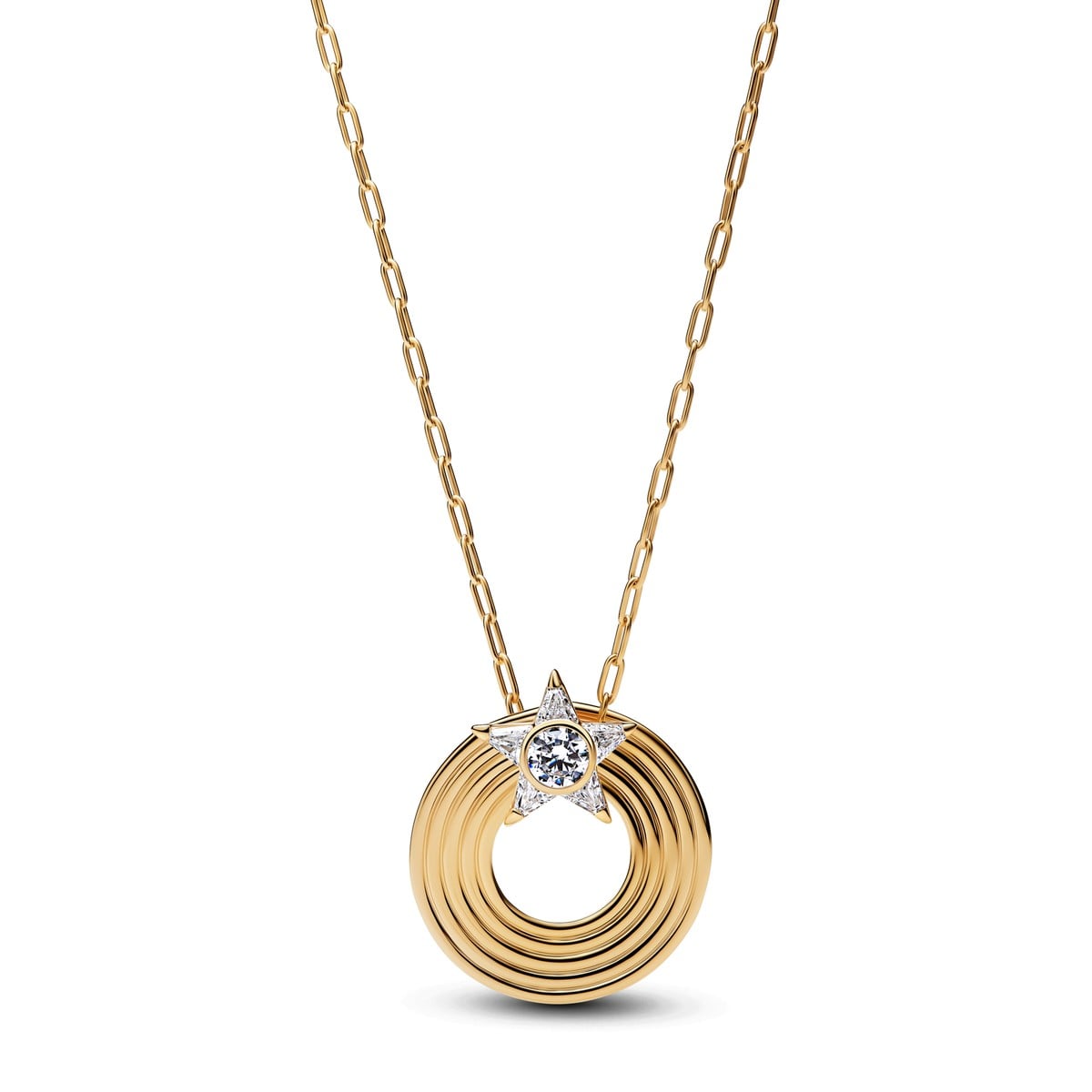 Sparkling Shooting Star Pendant Necklace