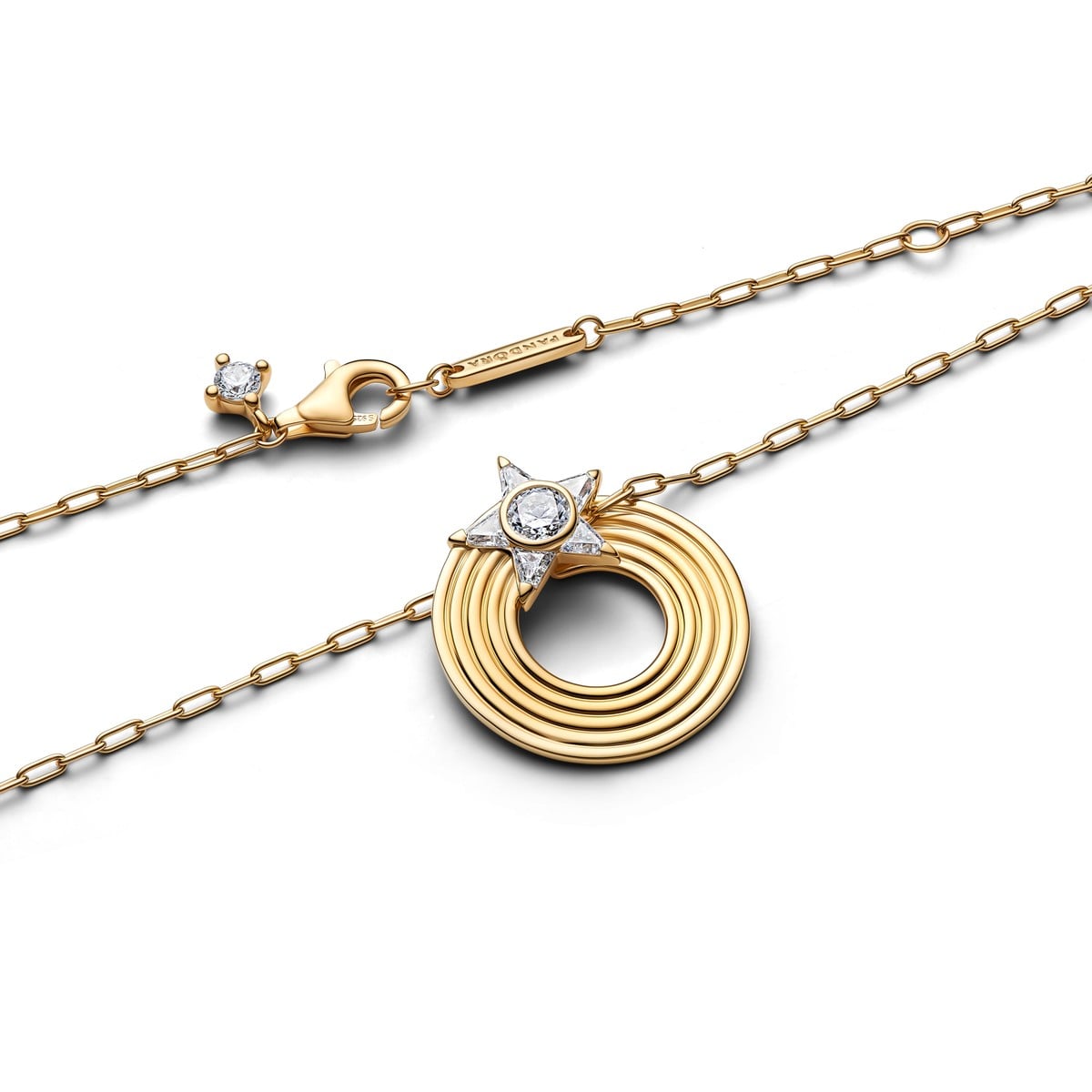 Sparkling Shooting Star Pendant Necklace