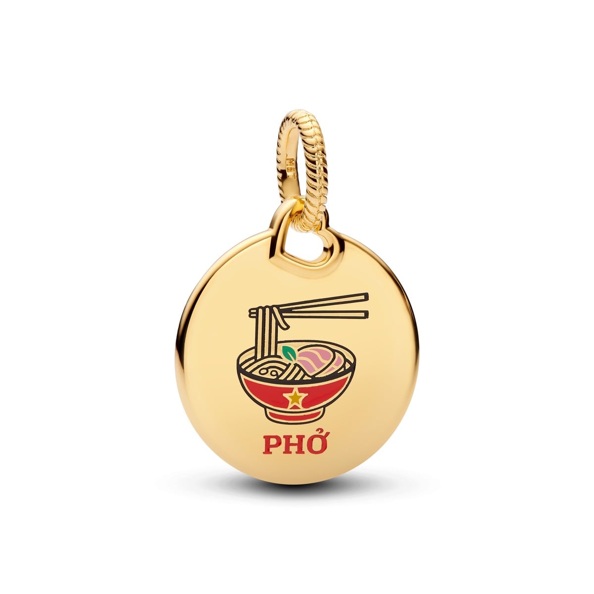 Pho Bowl Engravable Pendant Charm