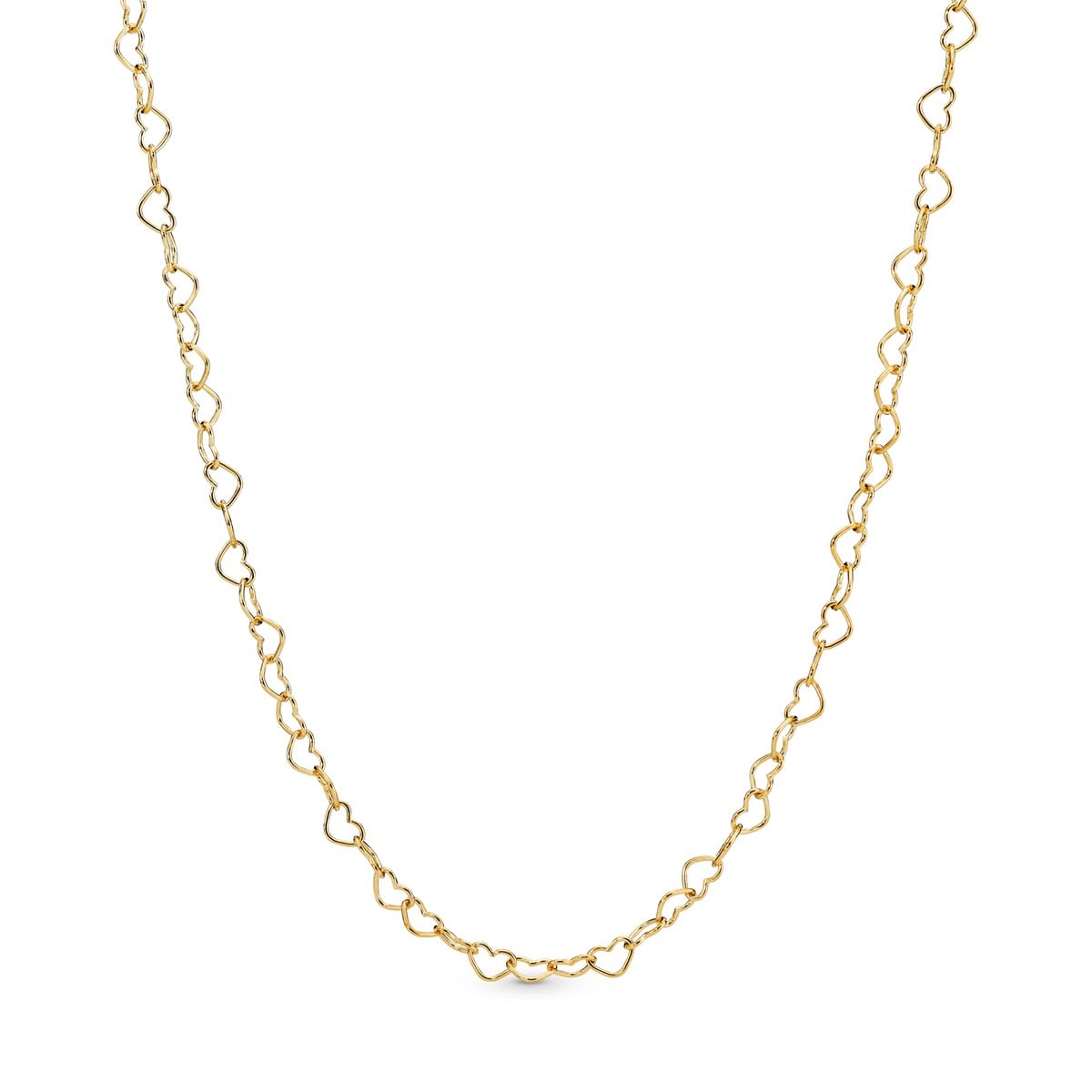 Joined Hearts Chain Necklace