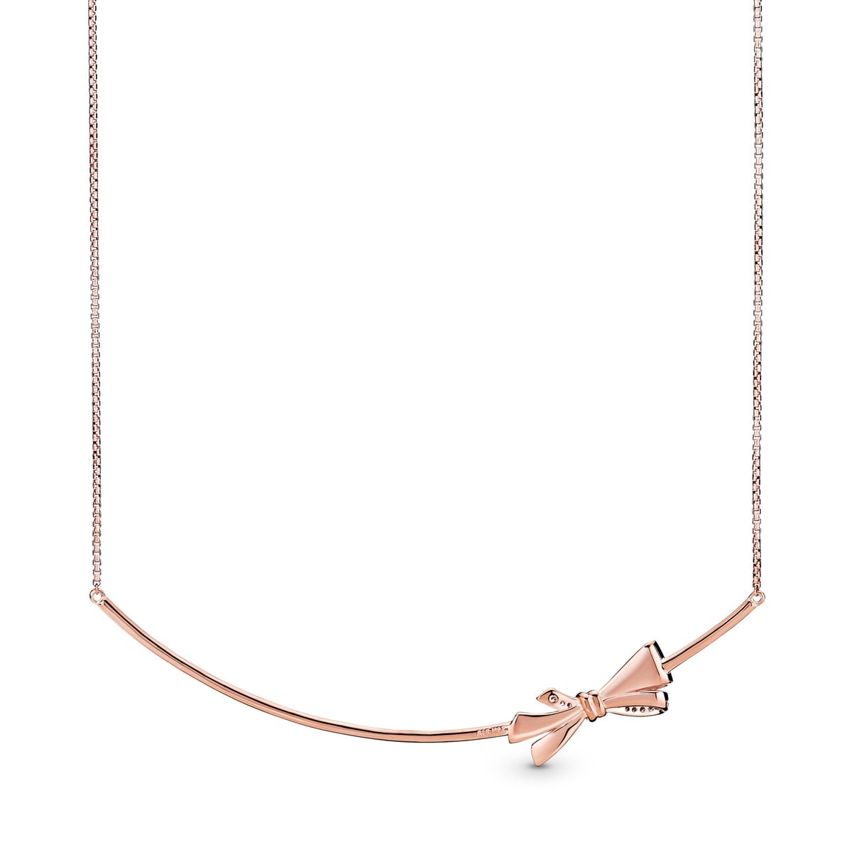 Sparkling Bow Necklace