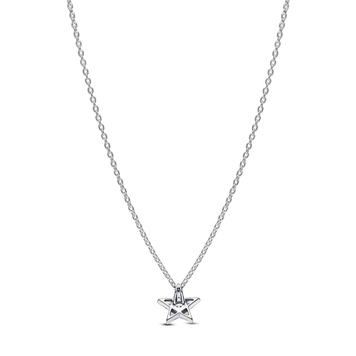 Sparkling Stella Openwork Pendant Necklace