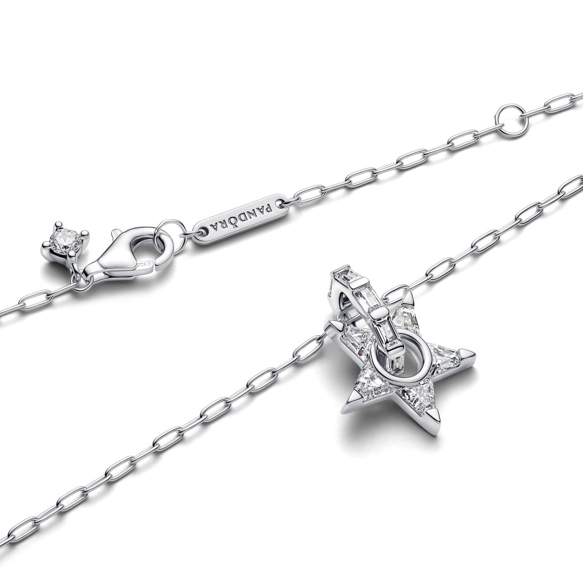 Sparkling Stella Openwork Pendant Necklace