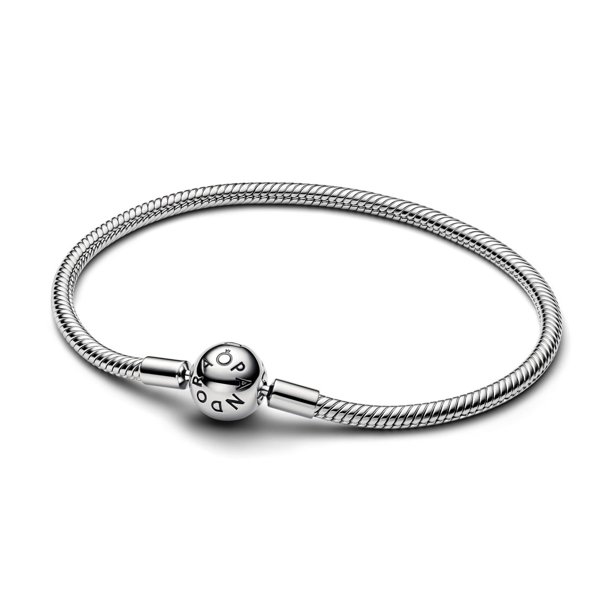 Pandora Moments Platinum-plated Snake Chain Bracelet