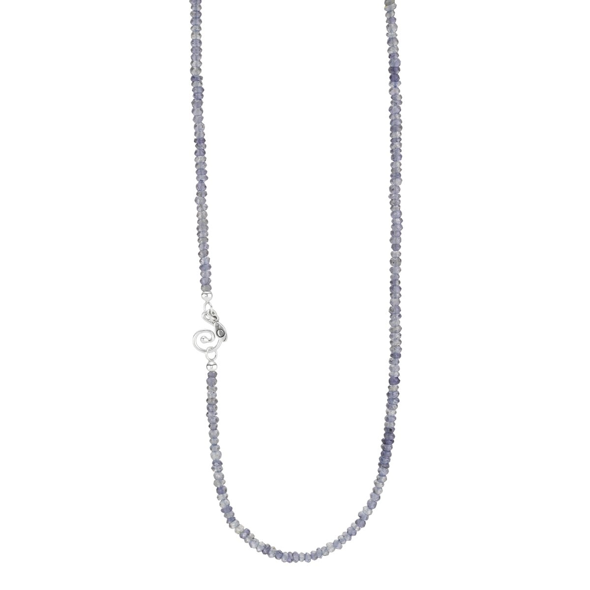 Sterling Silver Necklace with Iolite