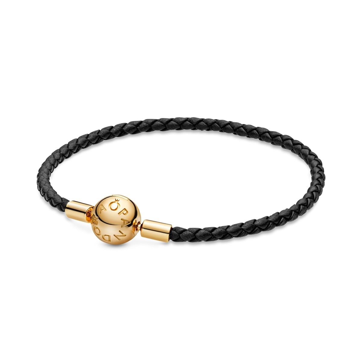 Black Single Leather Bracelet