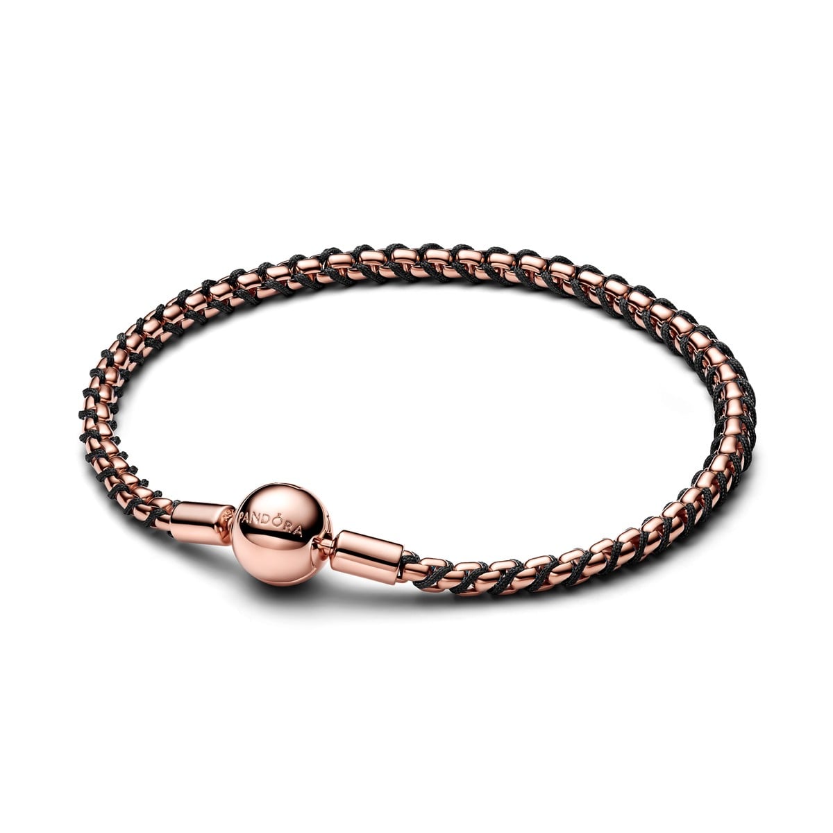 Black Cord Snake Chain Bracelet
