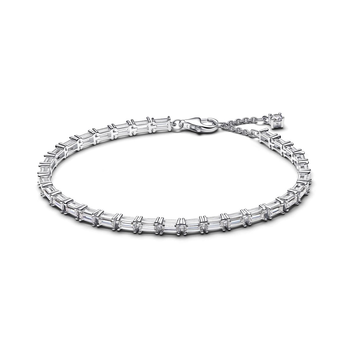 Pandora Sparkling Baguette Tennis Bracelet 595081C01 595081 — Foto 1 von 1
