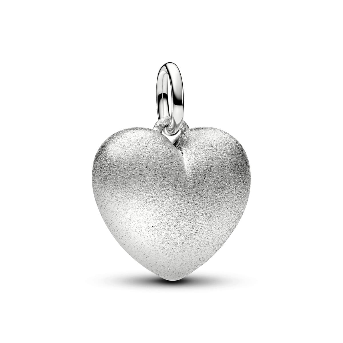 Pandora Matte Puffy Heart Dangle Charm, Platinum Plated 734908C00 734908 — photo 1 of 3