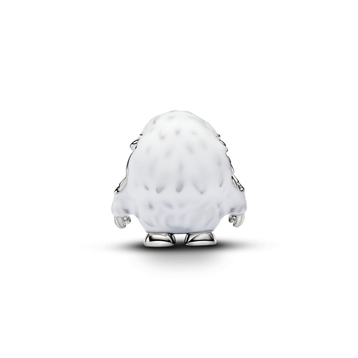 Snowy Yeti Charm, Platinum Plated