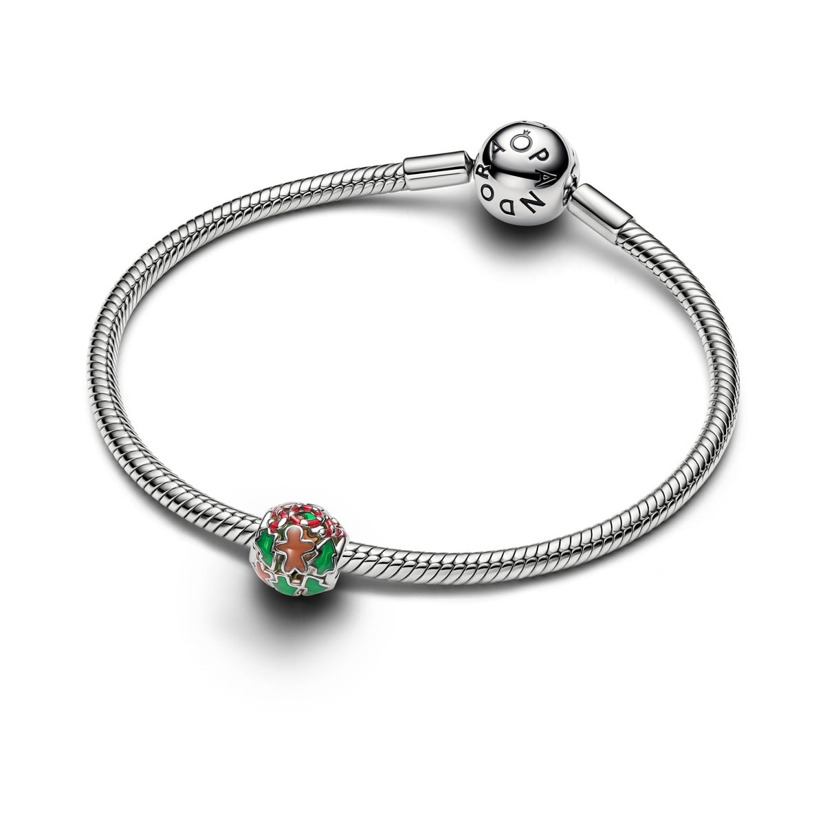 Holiday Joy Openwork Charm, Platinum Plated