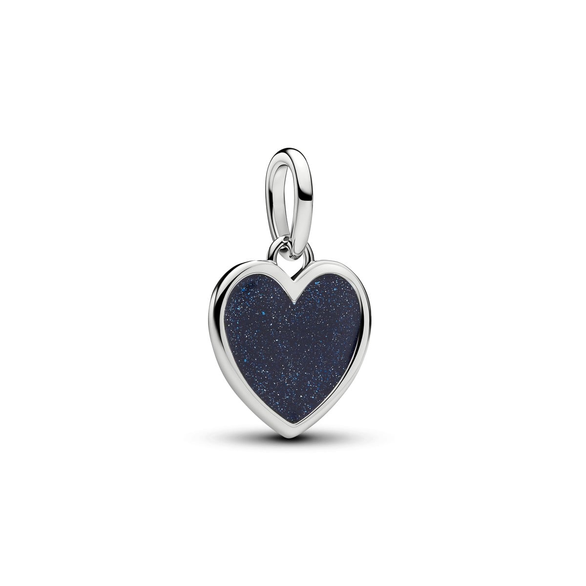 Engravable Blue Heart Dangle Charm