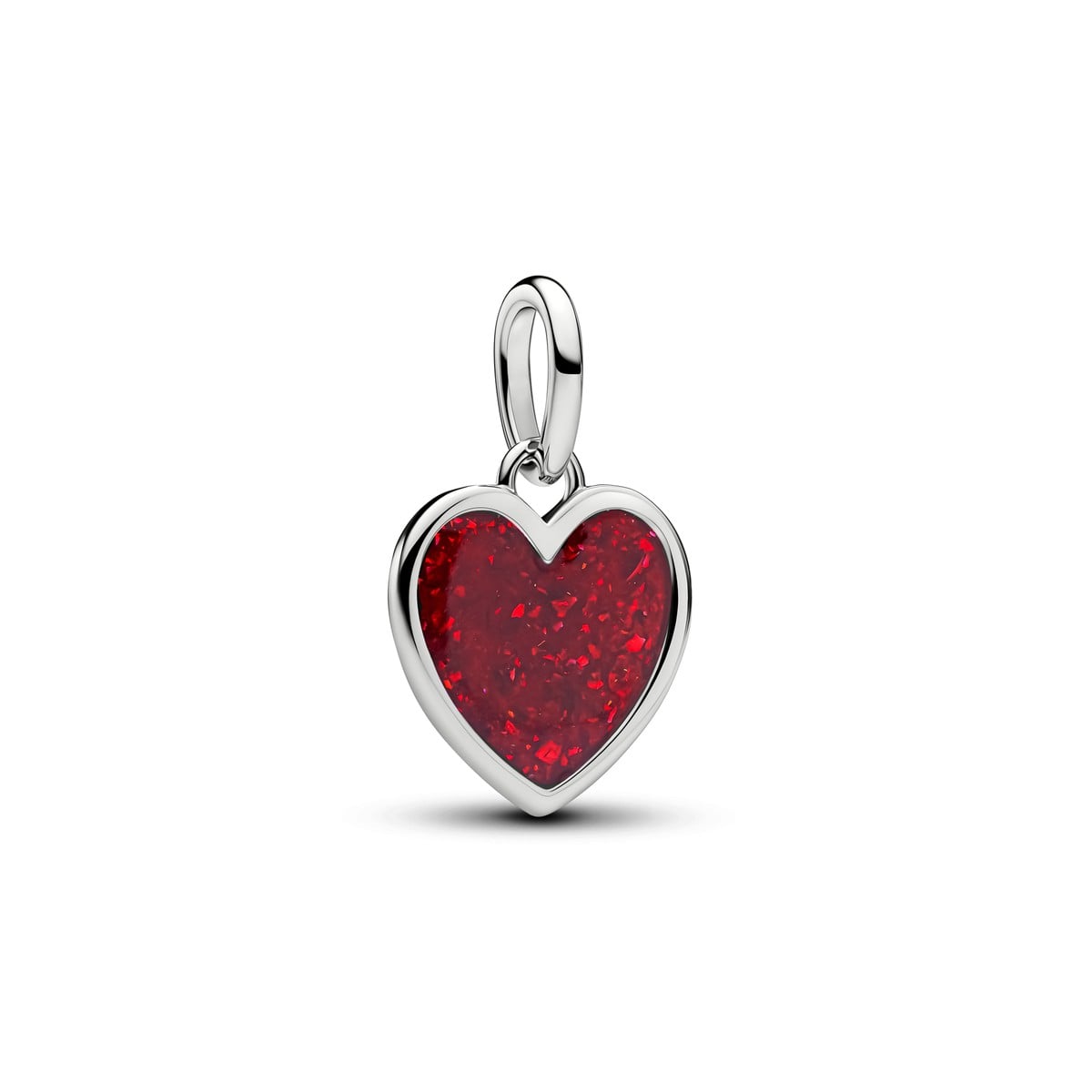 Engravable Red Heart Dangle Charm