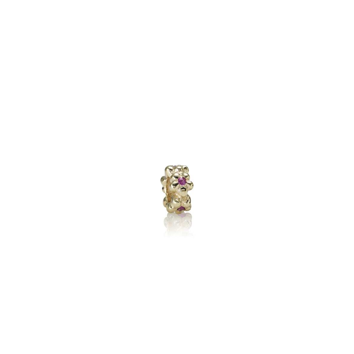 Gold charm, ruby