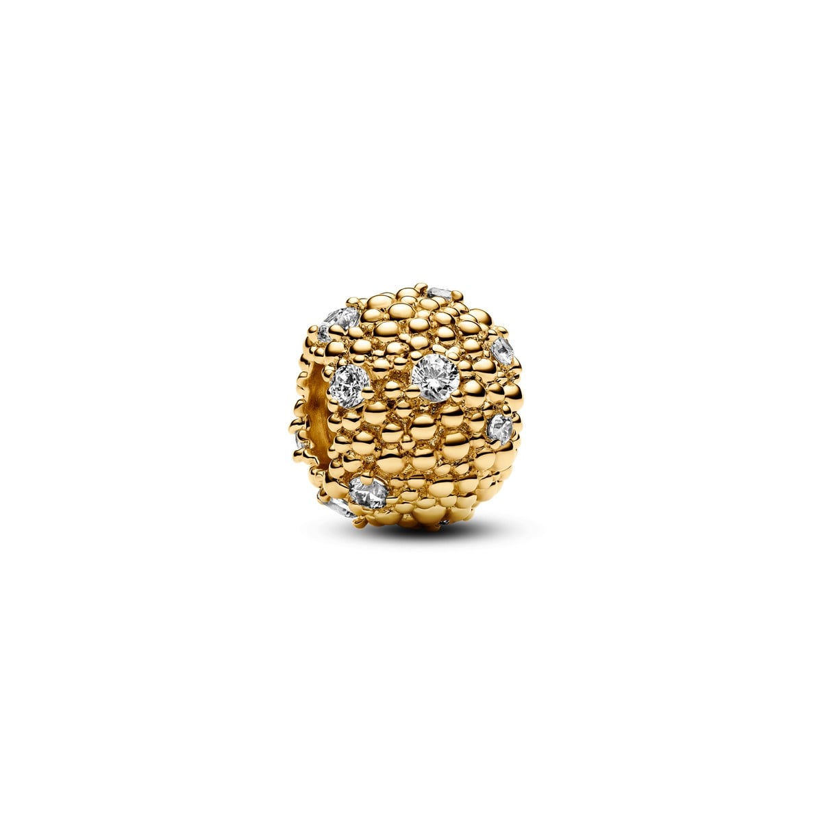 Sparkling Textured Sphere Charm