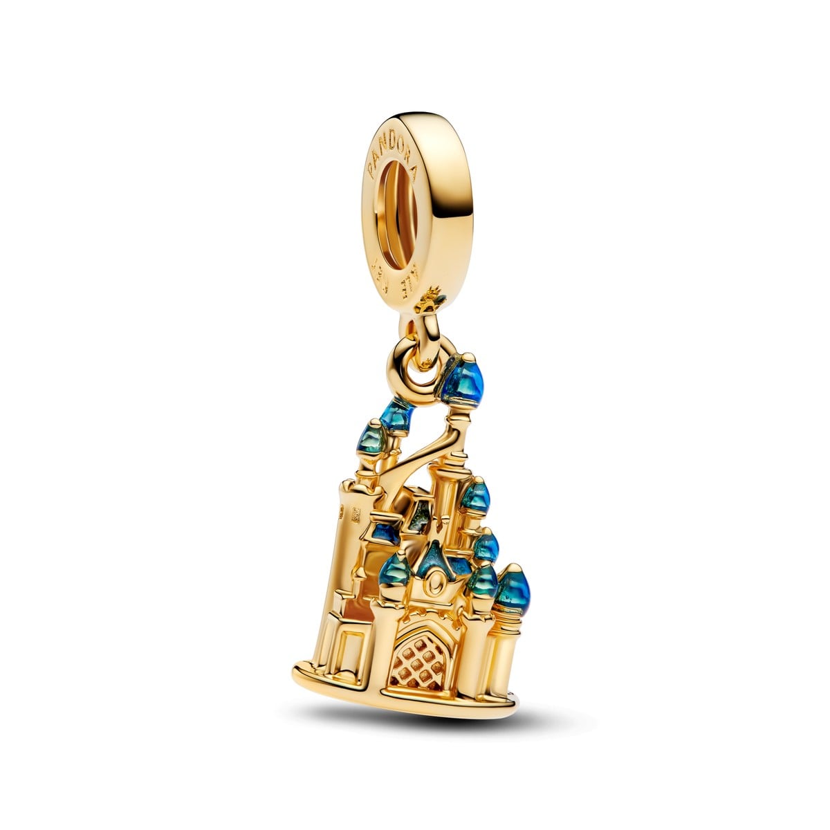 Disney Castle with Blue Turrets Dangle Charm