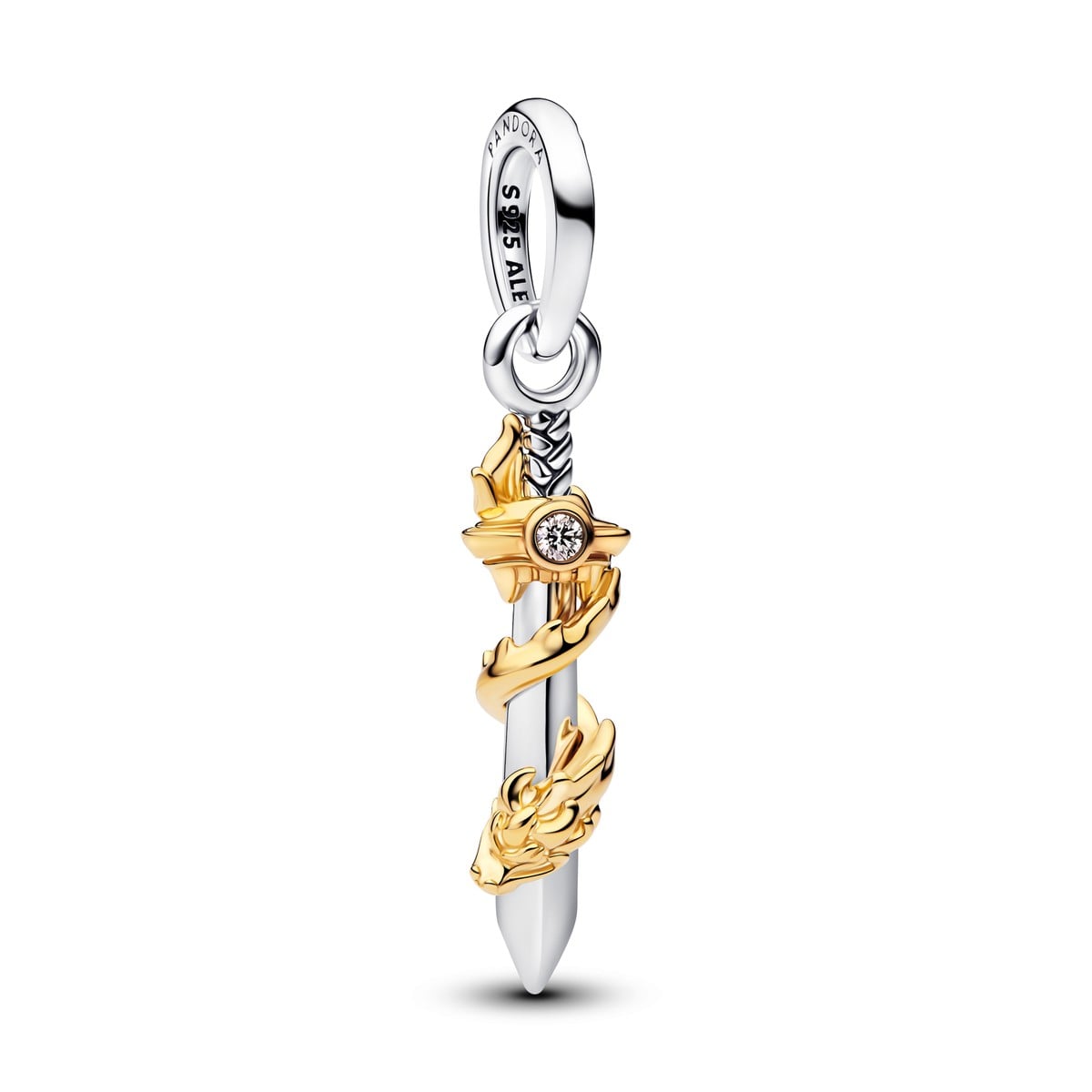 Sun and Sword Dangle Charm
