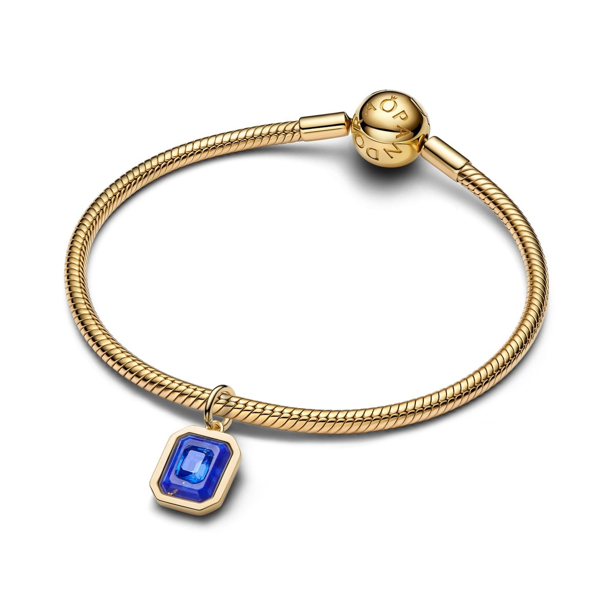 Celestial Blue Hexagon Dangle Charm