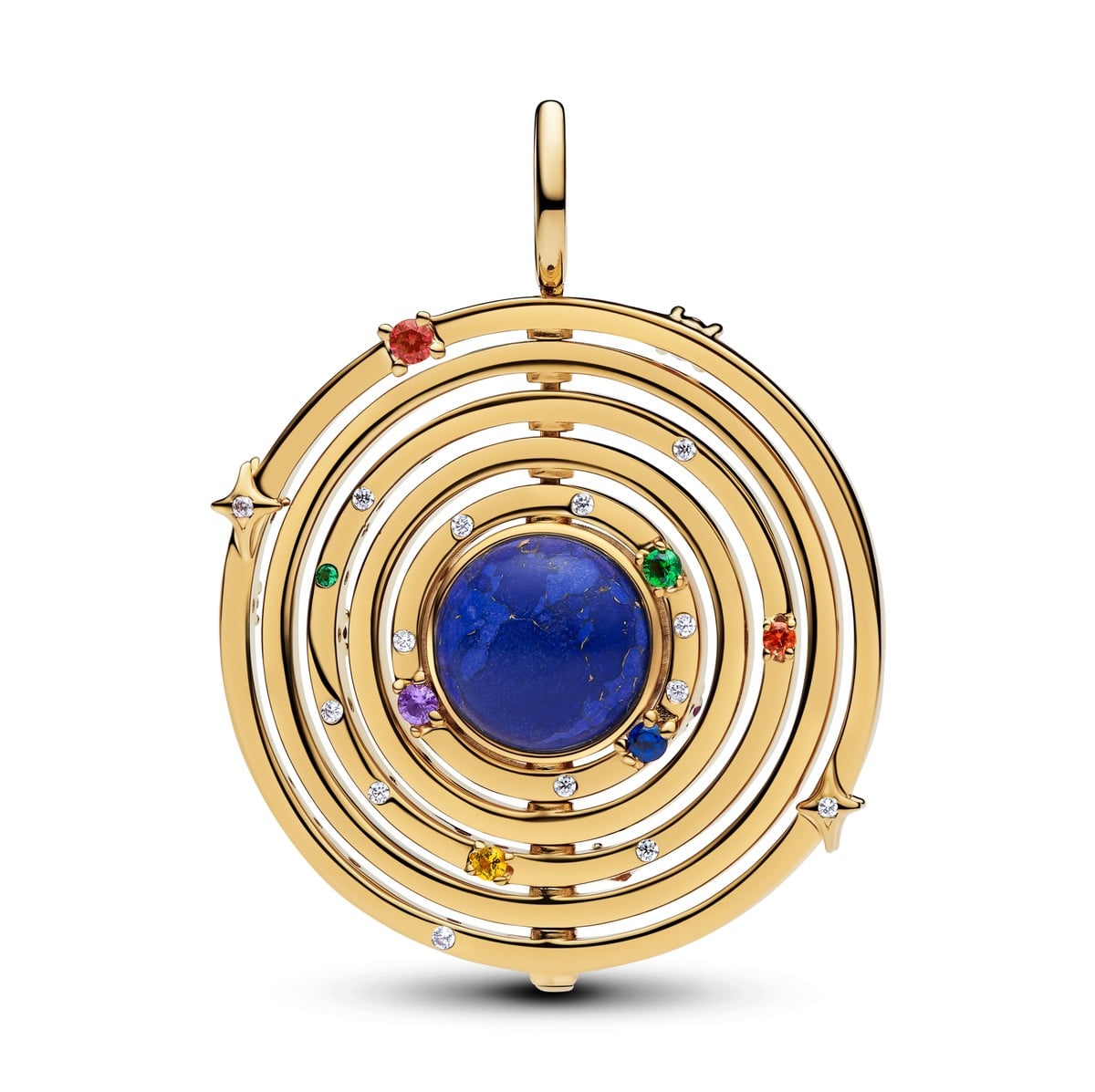 Oversized Spinning Armillary Sphere Dangle Charm