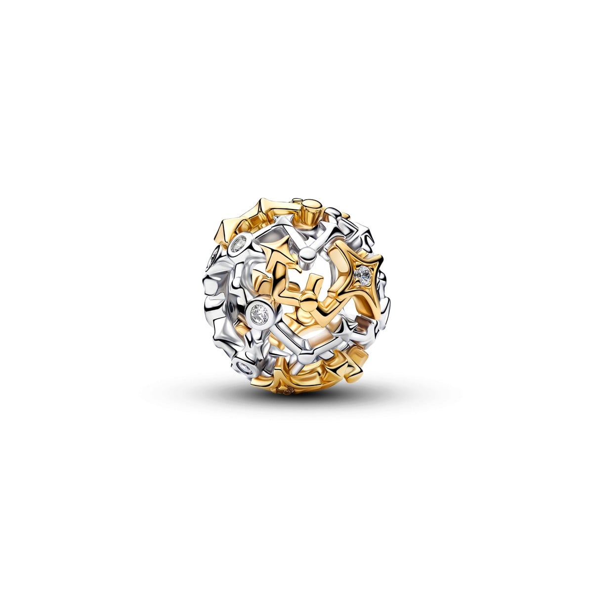 Two-Tone Openwork Celestial Charm