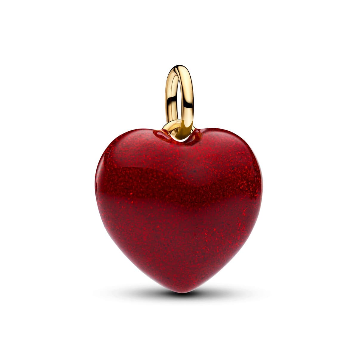 Pandora Red Puffy Heart Dangle Charm 765076C04 765076 — Foto 1 von 3