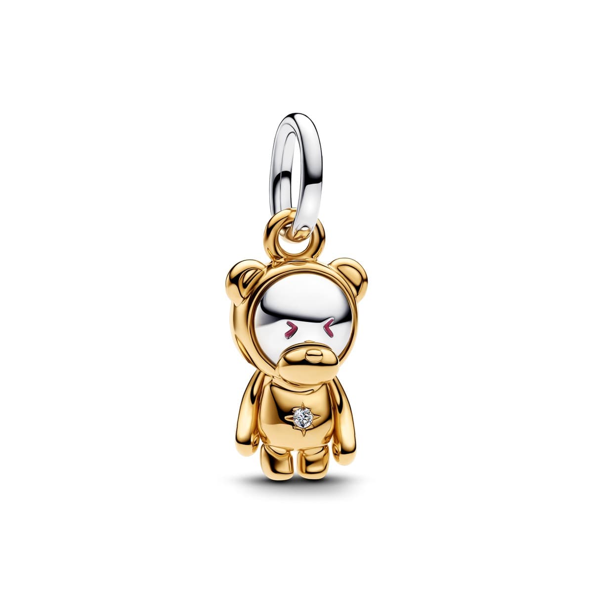 Pandora Two-Tone Bear Dangle Charm 765206C01 765206 — Foto 1 von 1
