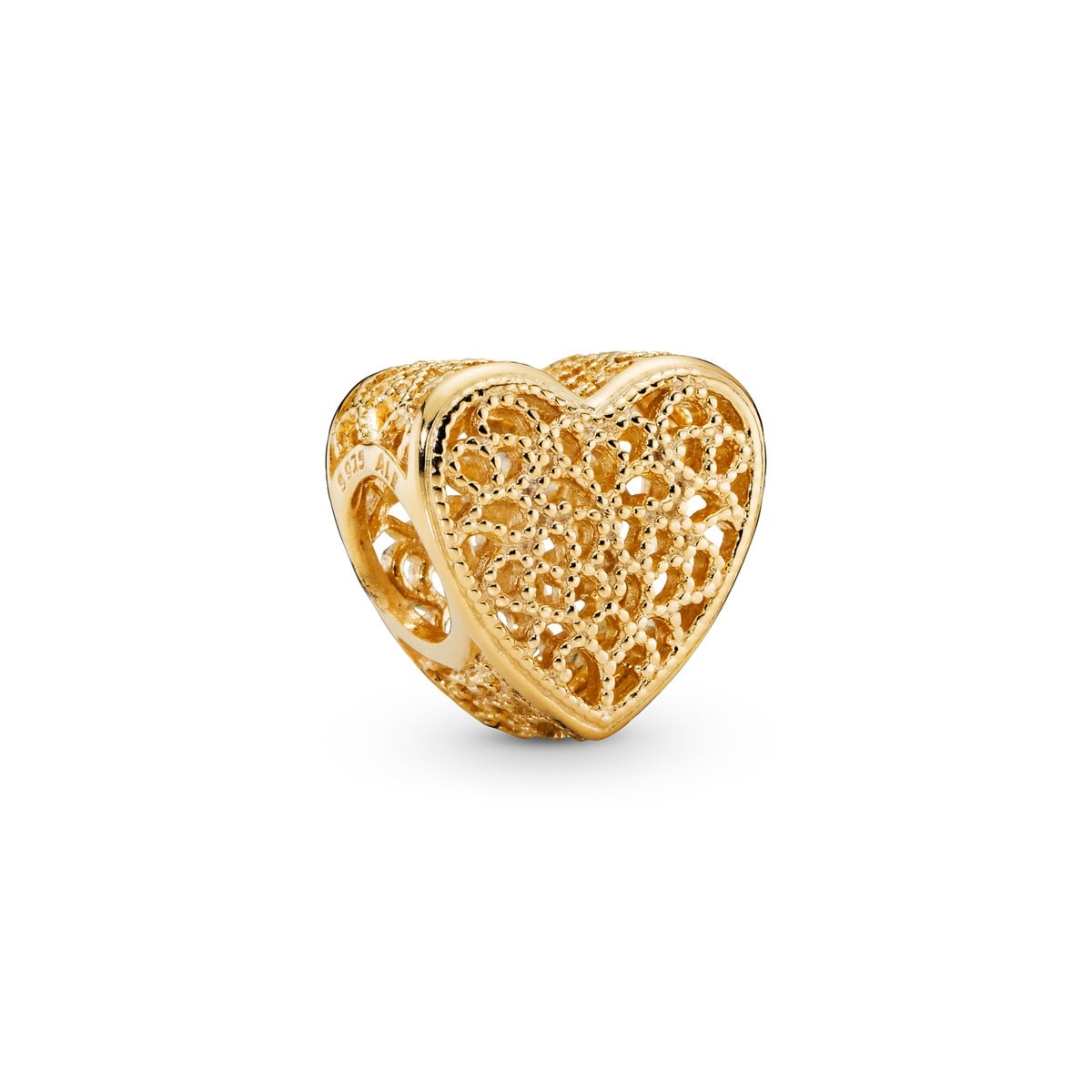 Filigree Beaded Heart Charm