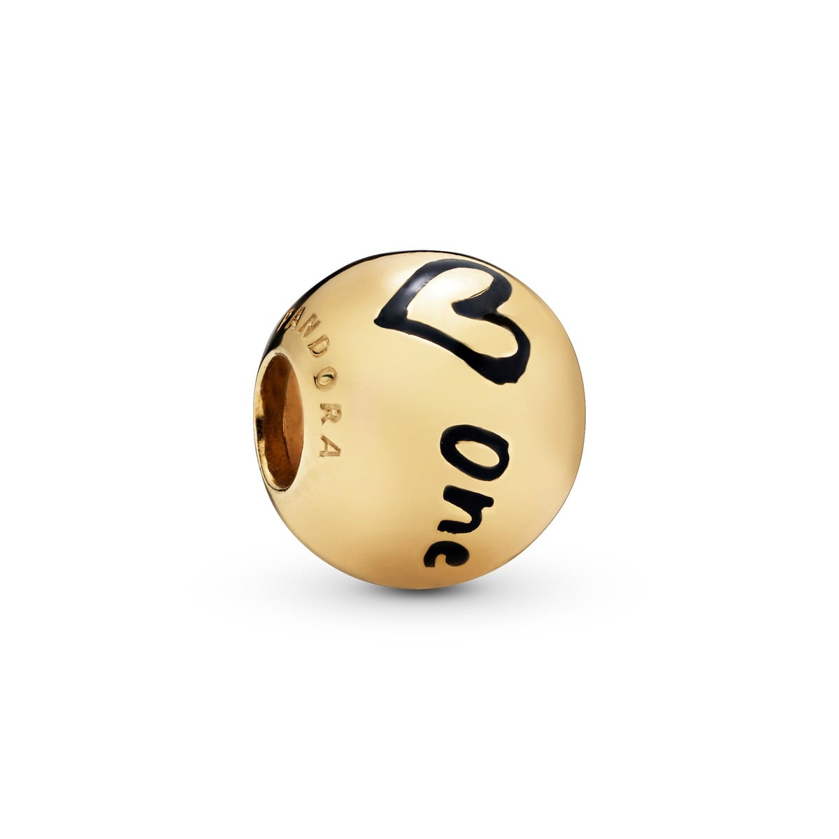 Polished Script and Heart Charm
