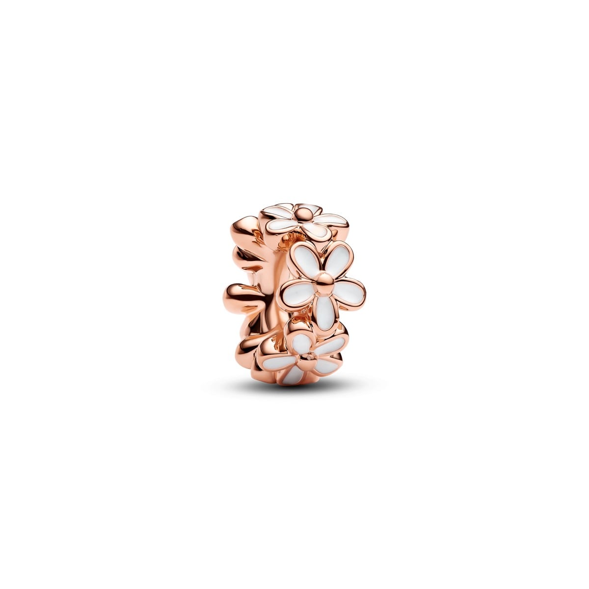 White Daisy Flower Spacer Charm