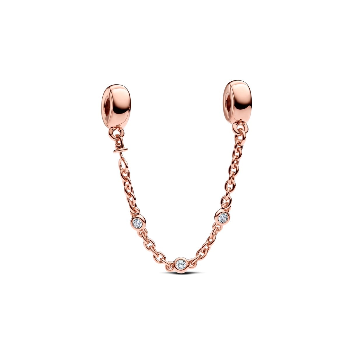 Triple Clear Stone Safety Chain