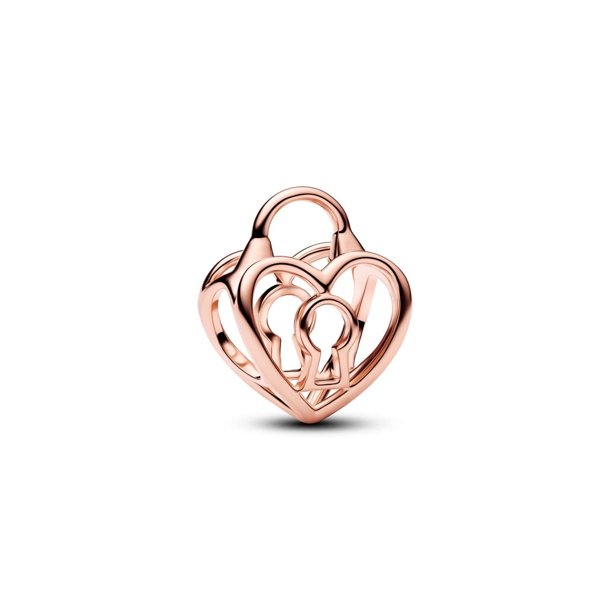 Pandora Openwork Heart Padlock Charm 784358C00 784358 — Foto 1 von 1