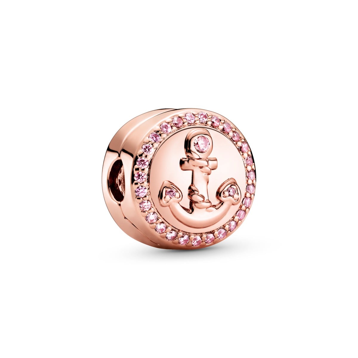 Sparkling Pink Anchor Clip