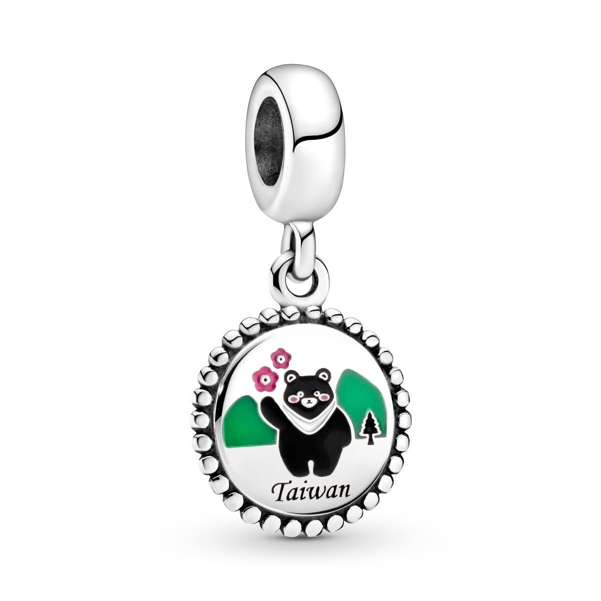 Taiwan Formosan Black Bear Dangle Charm
