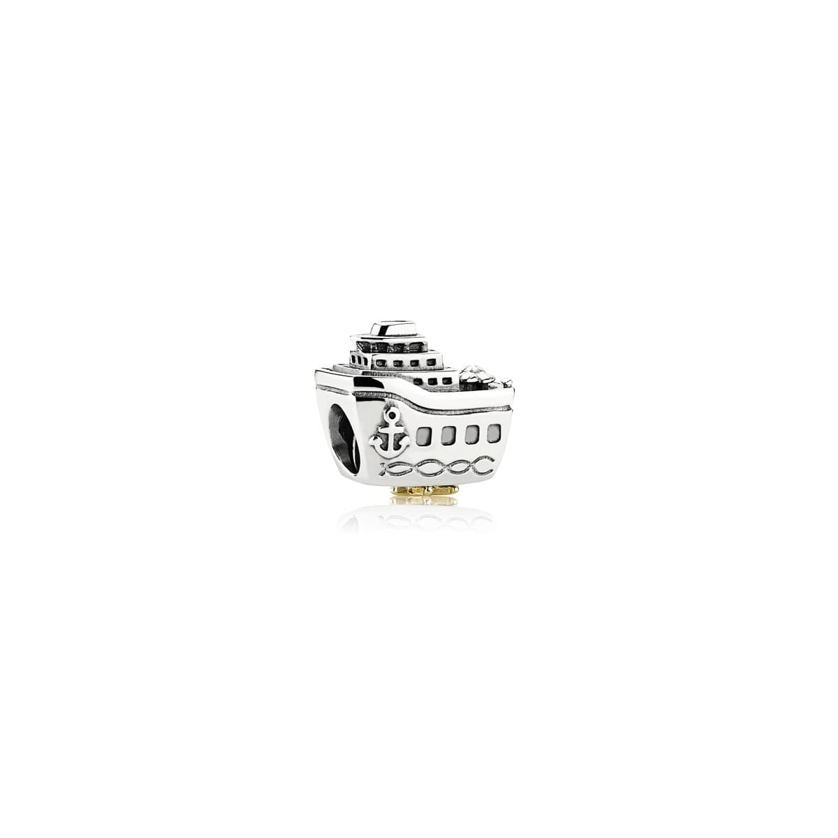Pandora Ship Charm with Pink Cubic Zirconia 791178PCZ 791178 — photo 1 of 1